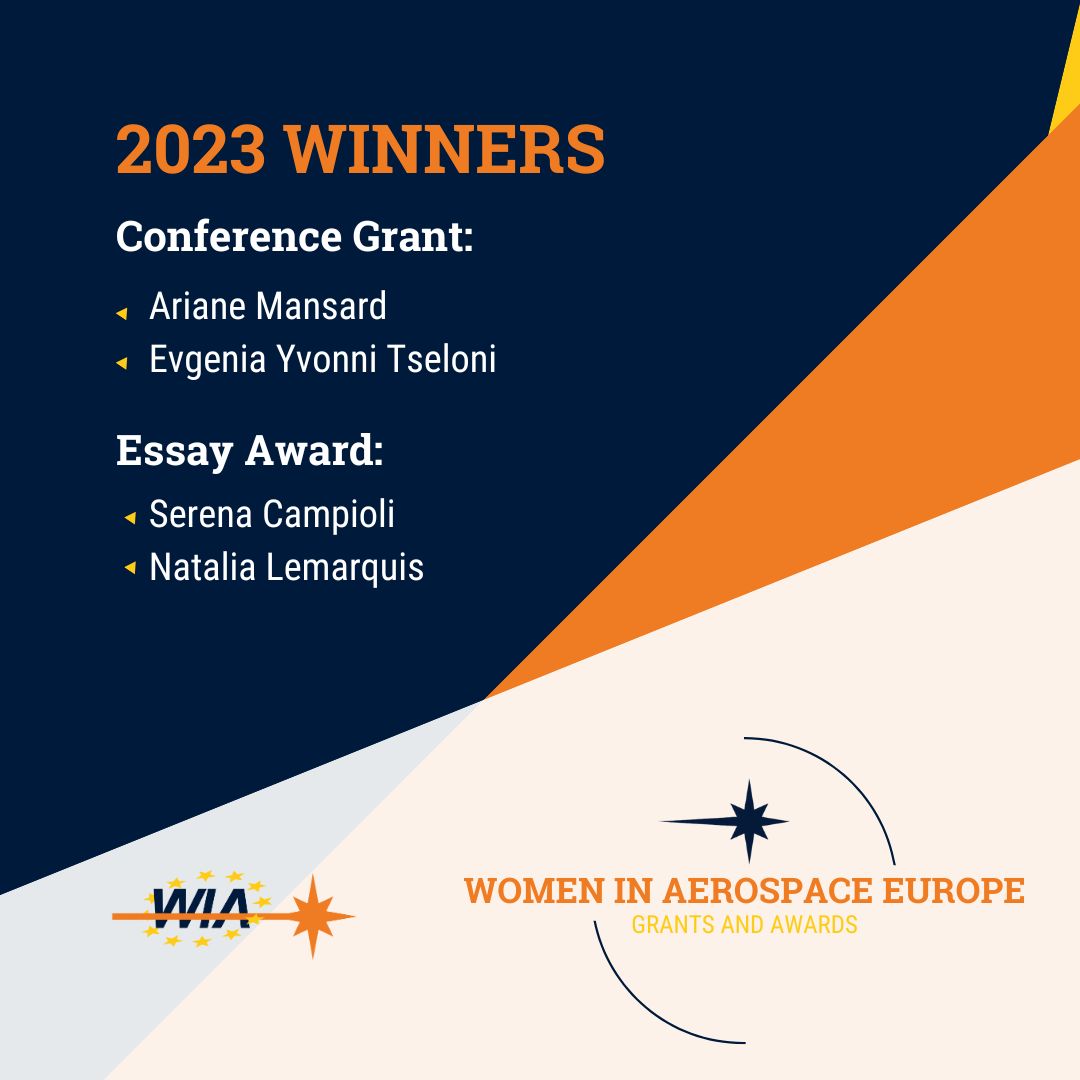 Introducing the Winners of the Women In Aerospace Europe Awards & Grants Programme 2023